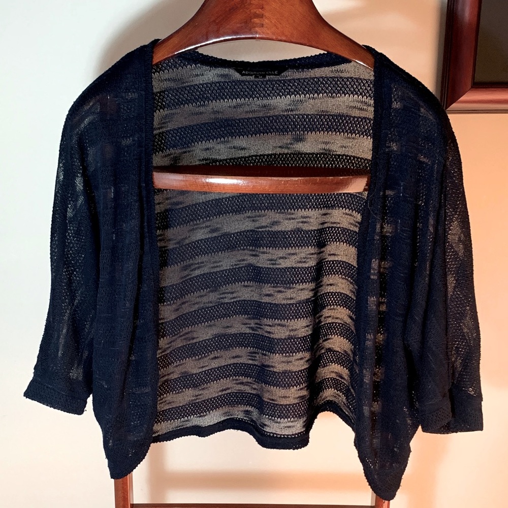 Blue Knit Shrug